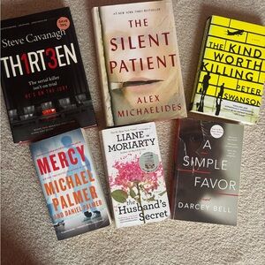 Collection of Six Mystery and Thriller Books